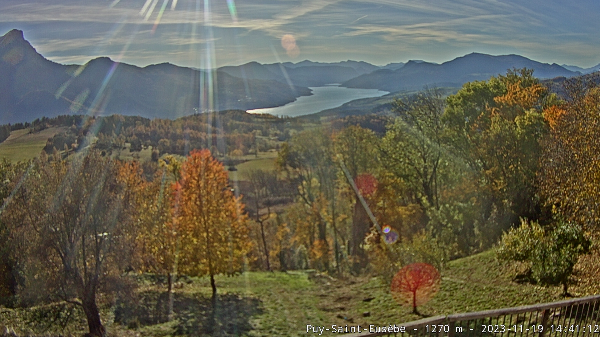 image actuelle webcam lac de serre ponçon